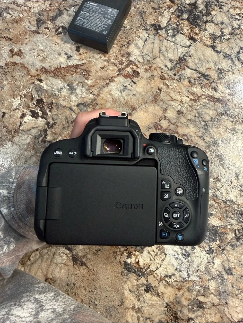 Canon EOS Rebel T7i DSLR Camera in Black with Canon 18-55mm Lens